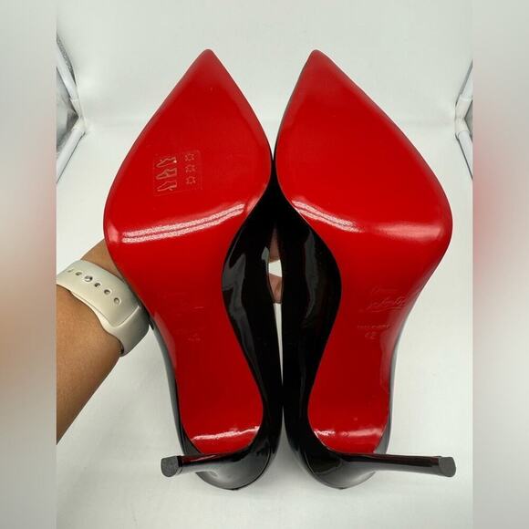 Christian Louboutin Black Patent Leather Hot Chick 100mm pumps EU 42 - Picture 11 of 11
